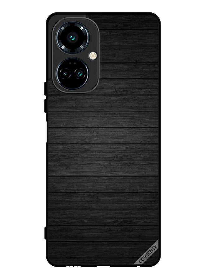 Covernex Protective Case Cover For Tecno Camon 19 Dark Wooden Pattern - Image 1