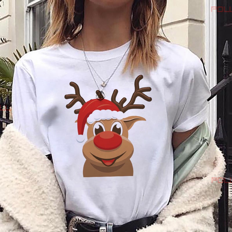 [Same day] cross-border supply of T-shirt printed T-shirt women's short-sleeved women's clothing - Image 1