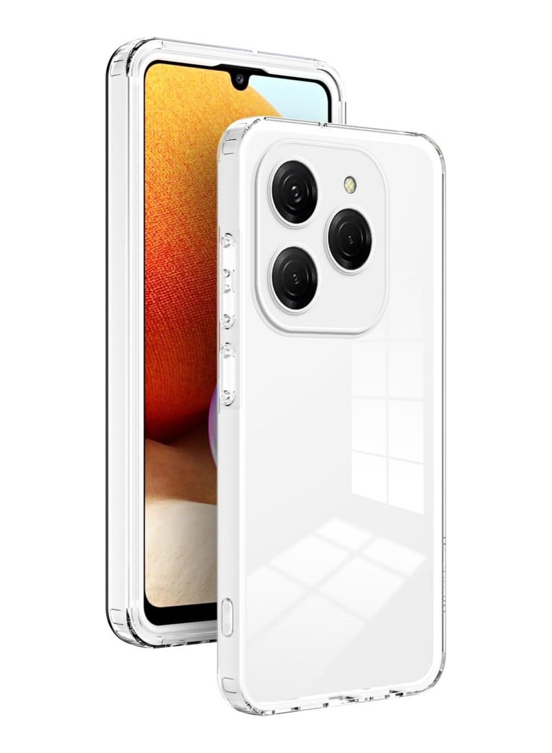 عام حافظة متوافقة مع Tecno Spark 20 Pro، توفر حماية كاملة للجسم، غطاء شفاف ورفيع مضاد للخدش وصدمات لجهاز Tecno Spark 20 Pro. - Image 1