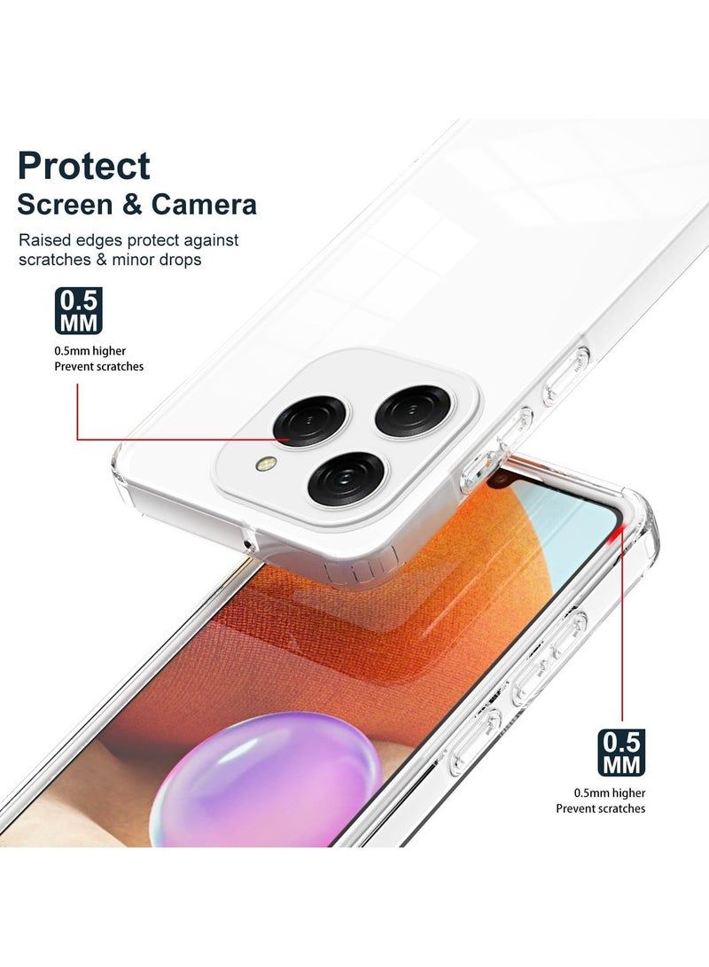 عام حافظة متوافقة مع Tecno Spark 20 Pro، توفر حماية كاملة للجسم، غطاء شفاف ورفيع مضاد للخدش وصدمات لجهاز Tecno Spark 20 Pro. - Image 2