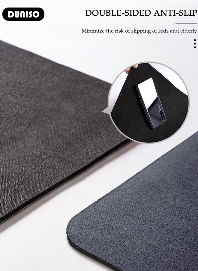 DUNISO Diatom Mud Bath Mat Bathroom Kitchen Rug Mat Extra Soft and Absorbent Bath Rugs Non-Slip Quick Drying Floor Bath Tub Mat for Bathroom Floor Tub and Shower 40*60cm - Image 2