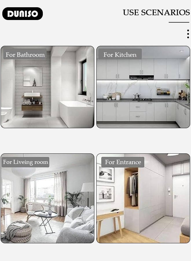 DUNISO Diatom Mud Bath Mat Bathroom Kitchen Rug Mat Extra Soft and Absorbent Bath Rugs Non-Slip Quick Drying Floor Bath Tub Mat for Bathroom Floor Tub and Shower 40*60cm - Image 3