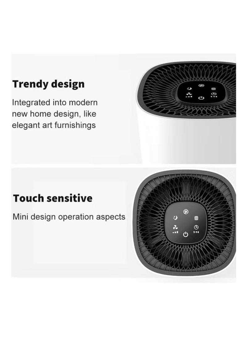 Joshberg Air Purifier for Bedroom Home, Ultra Quiet HEPA Air Filter Cleaner with Auto Mode & 3 Speed for Allergies, Pollen, Pets, Dust, Smokers; Home or Office,CADR 210m³/h, up to 25 m² - Image 4