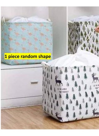 A foldable cloth basket for storing clothes - can be used to store children's toys - comes in random colors and shapes - pzsku/Z7603C6420943BE1A57F1Z/45/_/1731312957/fdea2f49-f0f3-41d9-9576-6924c56b8883