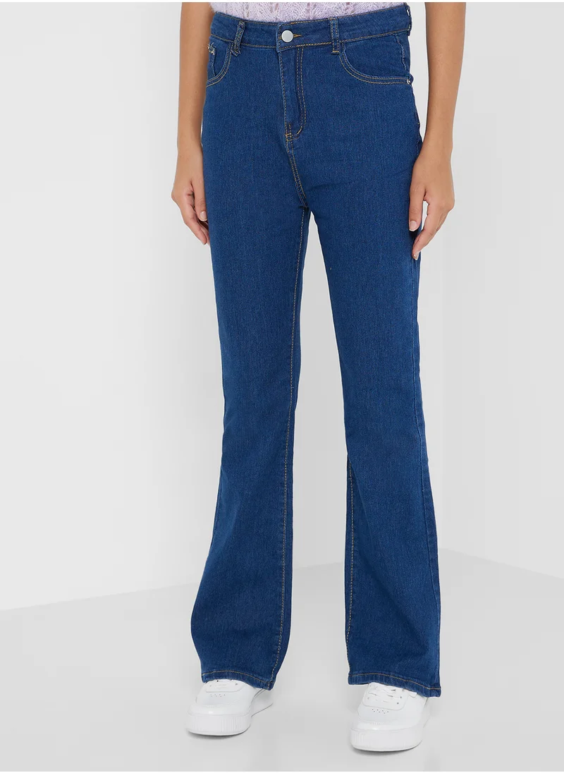 Ginger Straight Flare Jeans