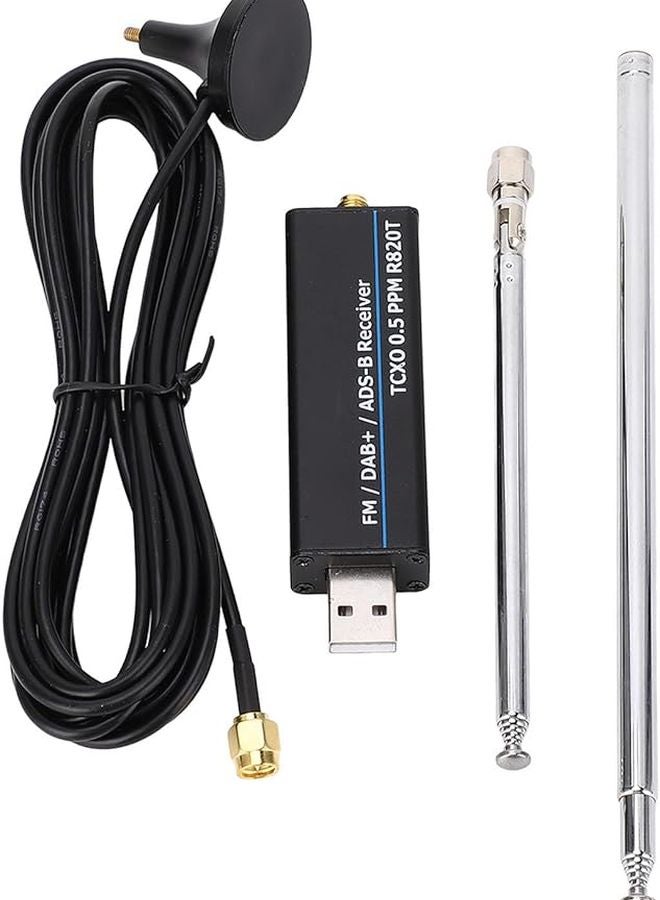 RTL SDR USB 3.0 Receiver 100kHz 1766MHz Wideband Radio Scanner with 0.5 PPM TCXO - Image 2