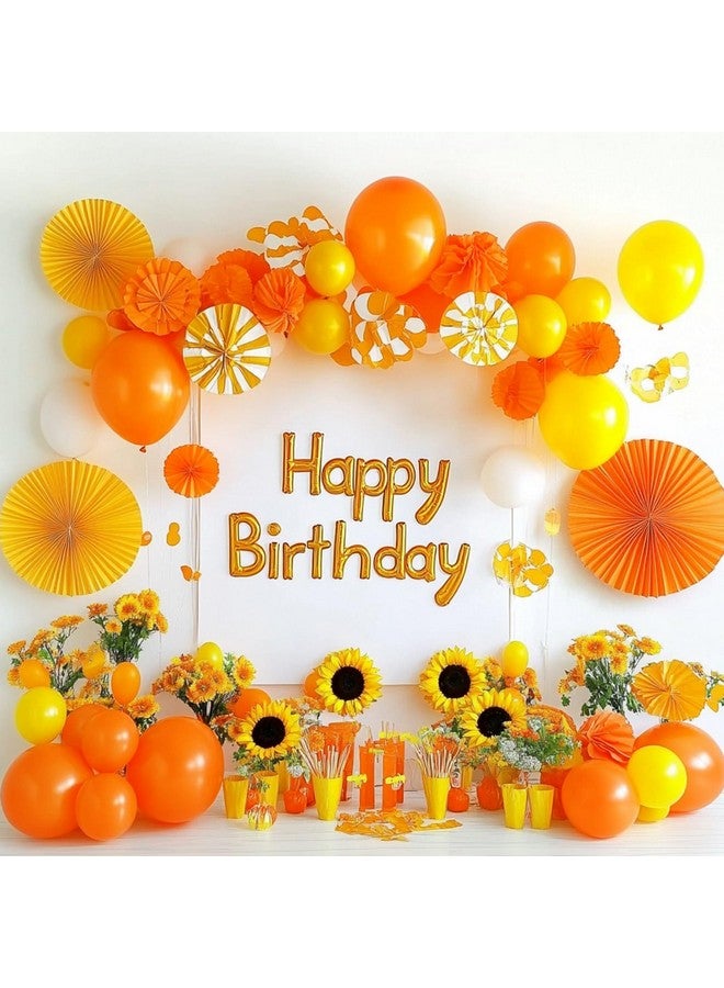 RUBFAC 129pcs Orange Balloons Different Sizes 18/12/10/5 Inches for Garland Arch Kit, Burnt Orange Latex Balloon for Birthday Party Baby Shower Easter Decoration - Image 5