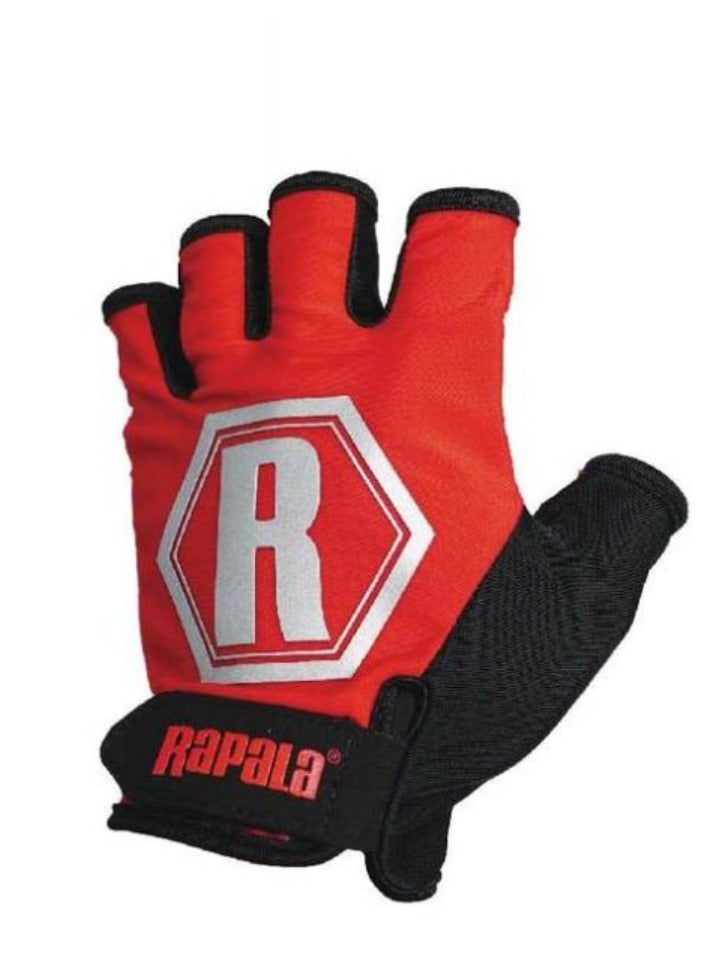 Rapala Tactical Casting Gloves Red S/M