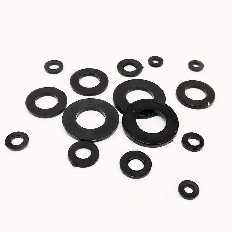100pcs Black Nylon Flat Washers M12x20x1 Plastic Spacer Gaskets Durable For Fastening - Image 3