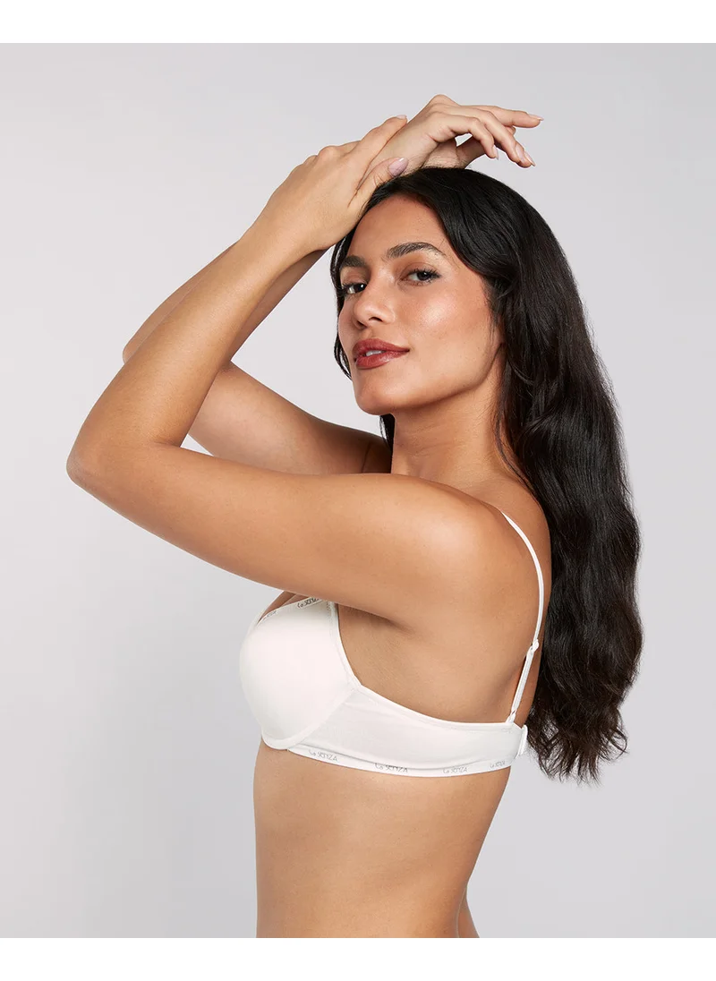 لا سينزا La Senza Lightly Lined Demi Logo Bra