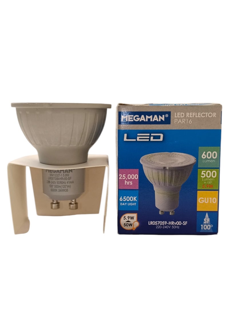 ميجامان Megaman LED GU10 5.9W Bulb LR057059-HRv00-SF  White - (6500K) - Image 4