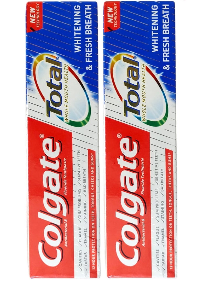 Colgate 2 pices of Colgate Total Toothpaste Whitening&Fresh Breath 2X 100ml - Image 3