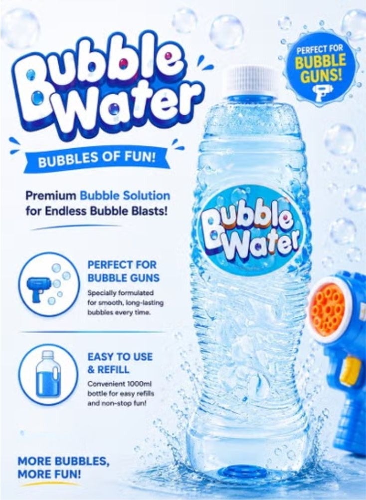 Blue Bubble Soap Water Refill Bottle 500ml Non Toxic - Image 1
