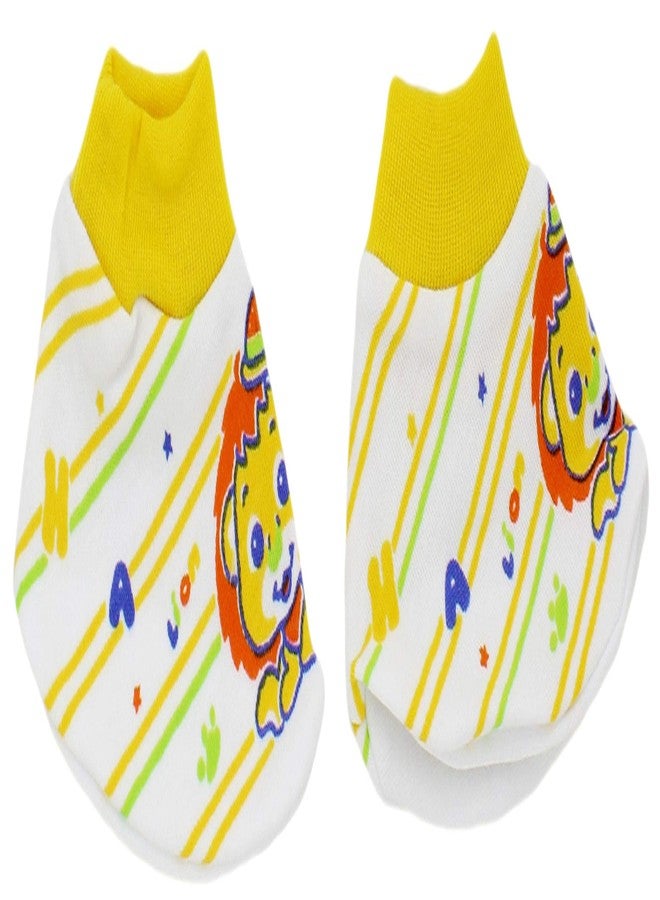 Neska Moda Baby Yellow Mittens, Booties with Cap Set 3 Pcs Combo (0-6 Months) - Image 4