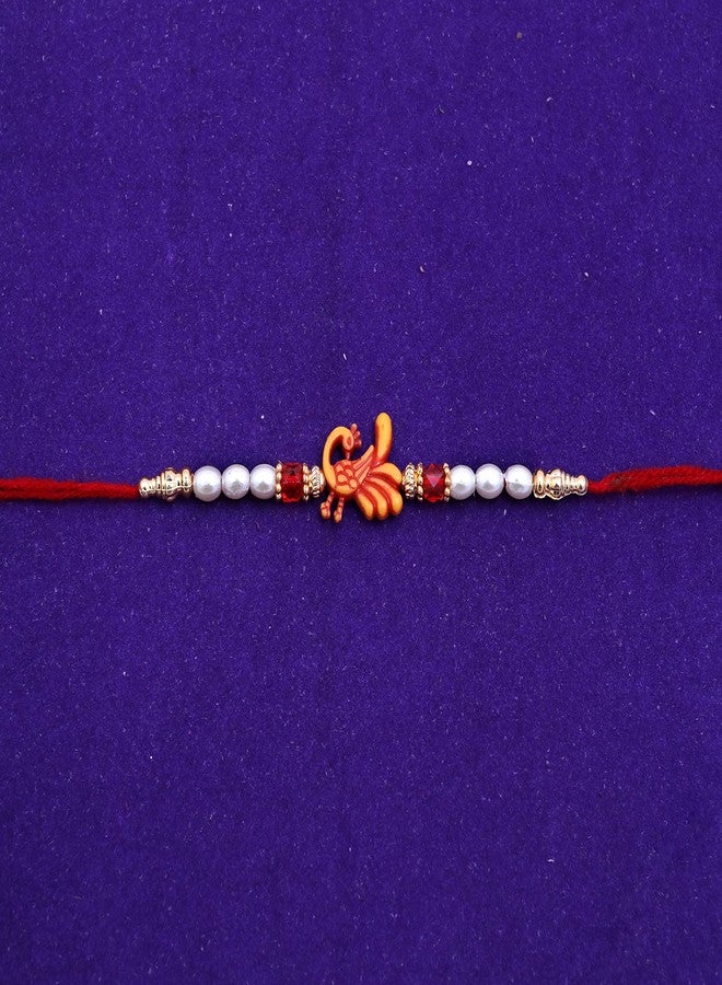 MANTOUSS Rakhi for brother with gift combo set/rakhi for brother with gift-set of 2 rakhi for brother+ram lalla murti+roli chawal combo+rakhi greeting card - Image 4