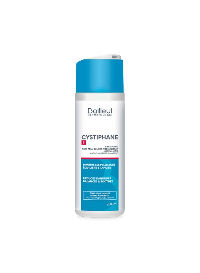 Cystiphane Bailleul Cystiphane S Normalizing Anti-Dandruff Scalp Care Shampoo 200ml - Image 2