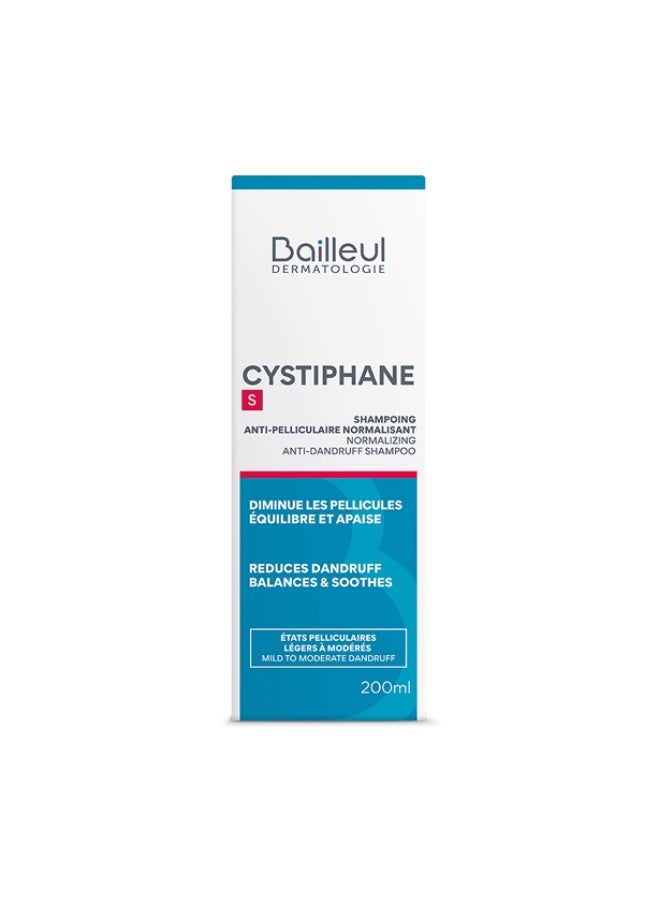 Cystiphane Bailleul Cystiphane S Normalizing Anti-Dandruff Scalp Care Shampoo 200ml - Image 1