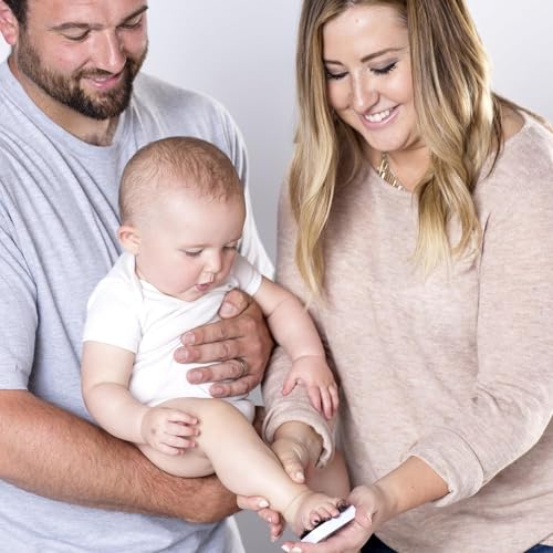 tiny ideas You Are Our Greatest Adventure Collage Keepsake Photo Frame, Baby Keepsake Pictures, DIY Baby's Handprint and Footprint Kit, Gender Neutral Nursery Wall Decor, White - Image 5