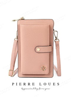PIERRE LOUES Phone Bag For Women Crossbody,Phone Bag,Small Mobile Phone Crossbody Bag,Purse With Shoulder Strap，PU Leather,Cellphone Wallet ,Handbags,Touch Screen Mini Cell Phone With Crossbody Straps Bag  - Image 1