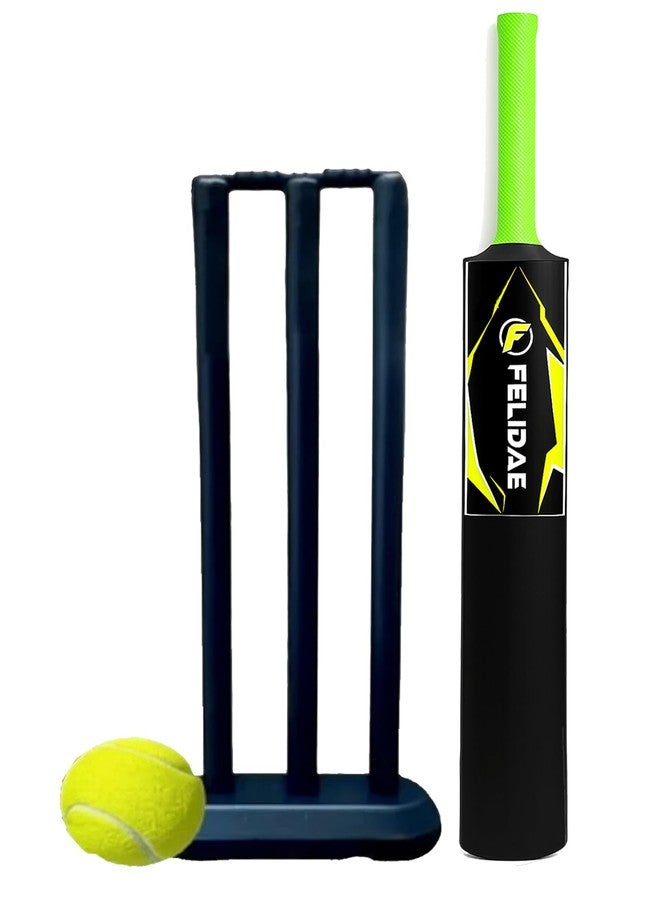 FELIDAE (Size - 3) Kids Plastic Cricket Bat Kit (6 to 12 Years) 1 Tennis Ball / 1 Plastic Bat/Full Wicket Set for Kids - Image 5