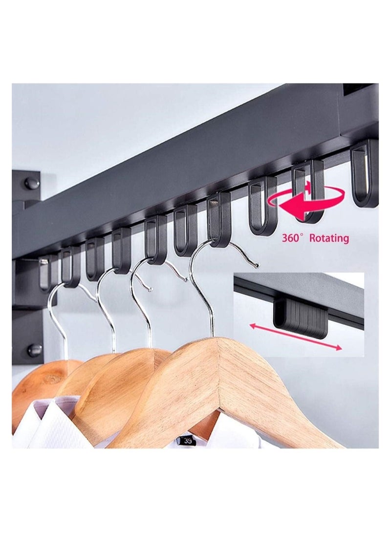 Y&D Wall Mounted Clothes Drying Rack, Retractable Laundry Rack Folding, Space Saver, Hanging for Balcony, Laundry, Bathroom, Patio  - Image 3