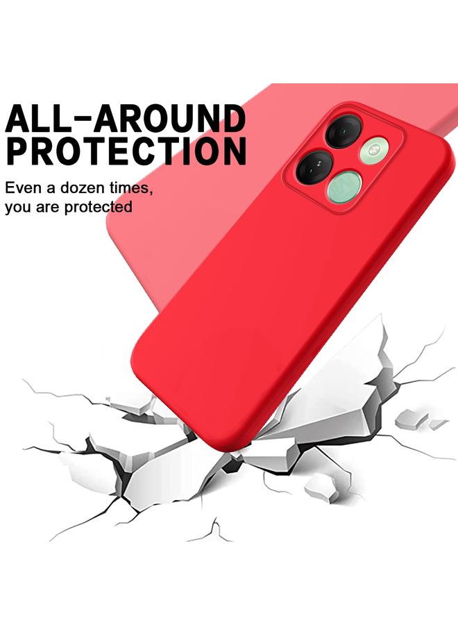 Zaboon Case For Infinix Smart 7 HD Pure Color Liquid Silicone Shockproof Phone Case - Image 5