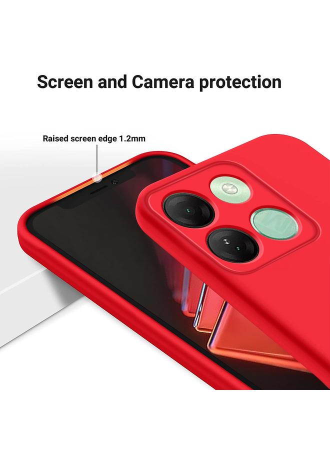 Zaboon Case For Infinix Smart 7 HD Pure Color Liquid Silicone Shockproof Phone Case - Image 4