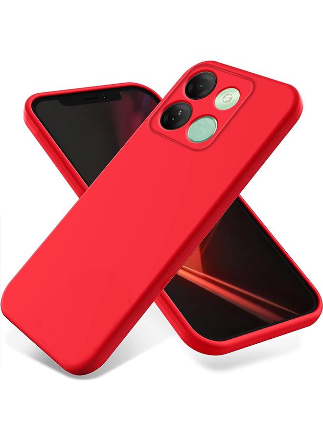 Zaboon Case For Infinix Smart 7 HD Pure Color Liquid Silicone Shockproof Phone Case - Image 1