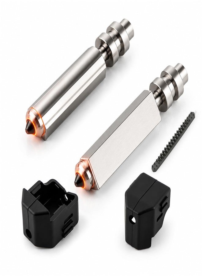 YWLRONG 2Pack 0.4mm Nozzle for Anycubic Kobra X Integrated Hardened Steel Hotend Nozzle Replacement for Anycubic Kobra X Combo High Flow High Speed Print Head Accessories Parts - Image 1