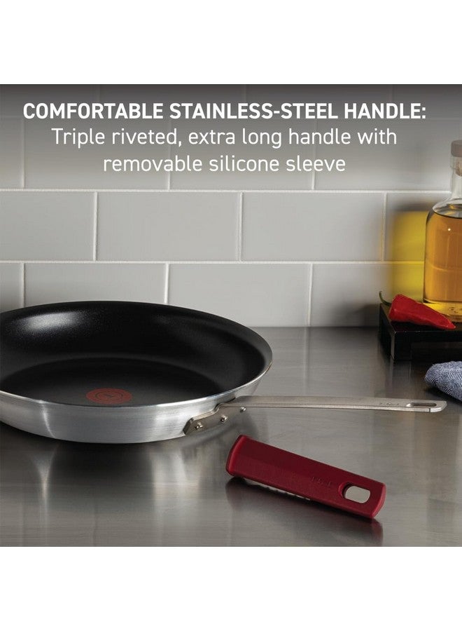 T-fal Professional VX3 Brushed Nonstick Fry Pan with Stainless Steel Handle 12 Inch, Oven Broiler Safe 400F, Cookware, Pots and Pans, Skillet, Restaurant & Business Grade, Certified NSF and CBA, Black - Image 5