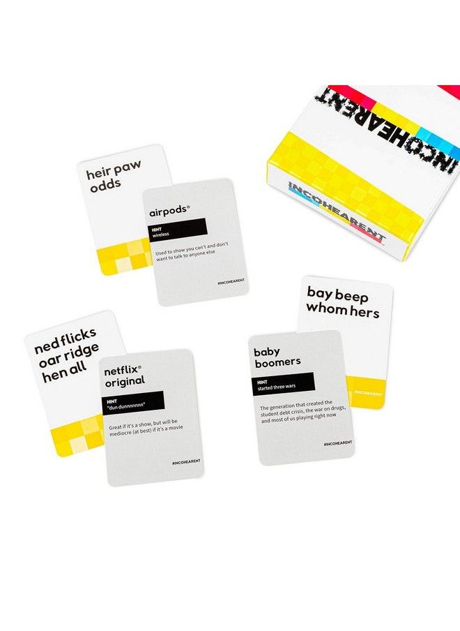Incohearent Fresh Phrases Expansion Pack Designed To Be Added To Incohearent Core Game