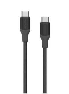 Momax Momax Flow 100W USB-C to USB-C 2m Braided Cable, Fast Charging, and Data Transfer, Black  - Image 2