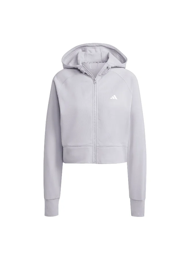 Adidas adidas W Gg Fz Hd Grey Training Track Tops 2XS