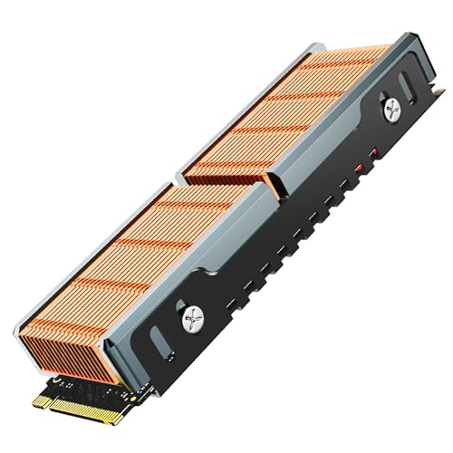 JEYI Copper M.2 HeatSink, Passive Nvme SSD Heatsinks with Copper Fins - Finscold Q80 - Image 1