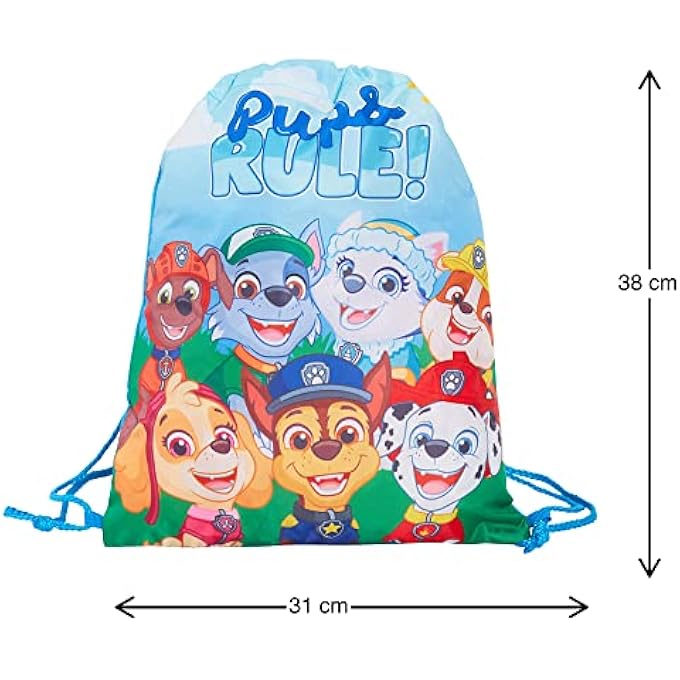 rayihni Drawstring Bag Marshall Chase PE Kit Trainer Gym Bag Kids Swim Bag Nursery Backpack - Image 3