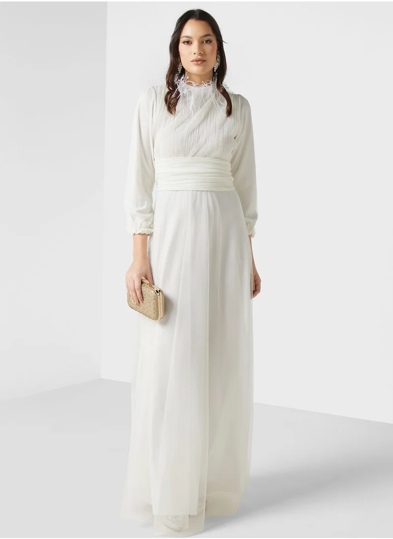 Khizana Ruched Detail Dress