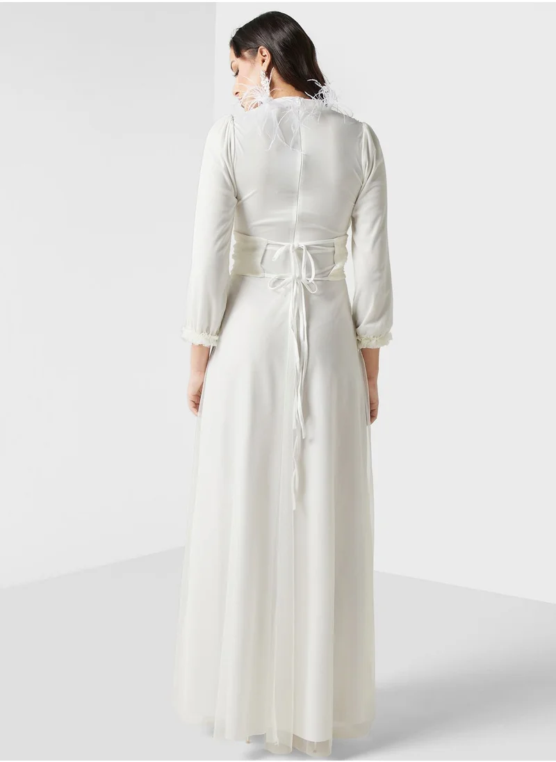 Khizana Ruched Detail Dress
