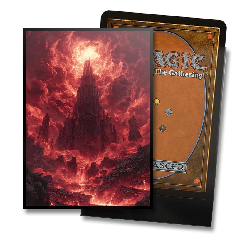 Kiiransr MTG Card Sleeves - Mountain - Utility Lands Series - Ultra Clear Front & Matte Finish Back, 100 Count Standard Size Matte Art Sleeve for Magic The Gathering - Image 2
