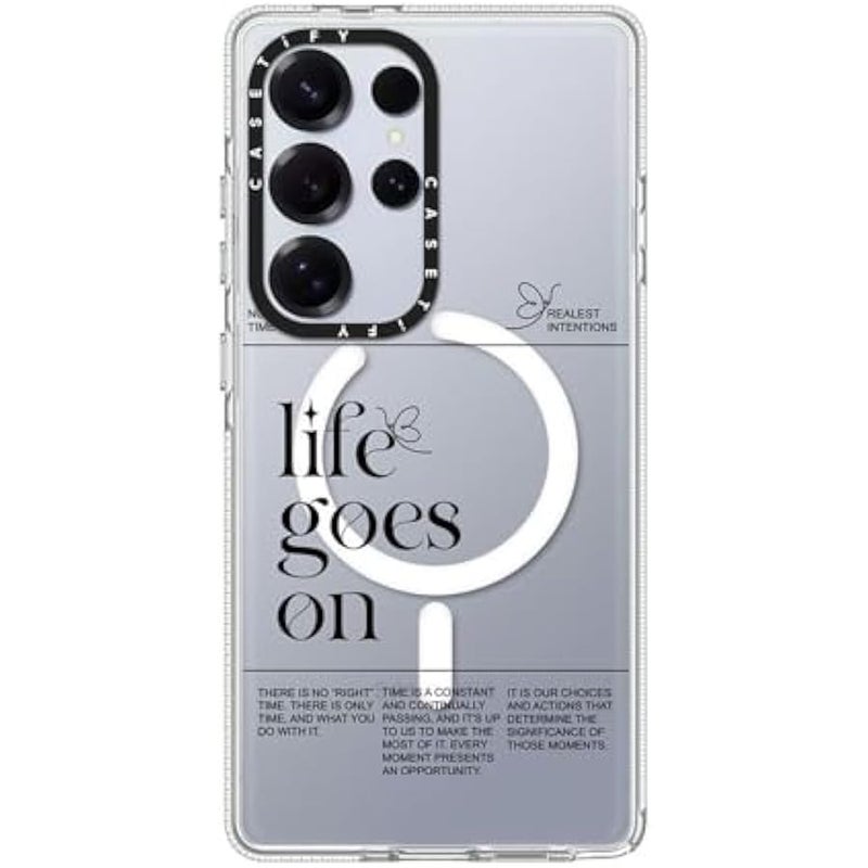 Casetify Magnetic Clear Galaxy S25 Ultra Case 【Compatible with Magsafe】 - Life Goes On - Image 2