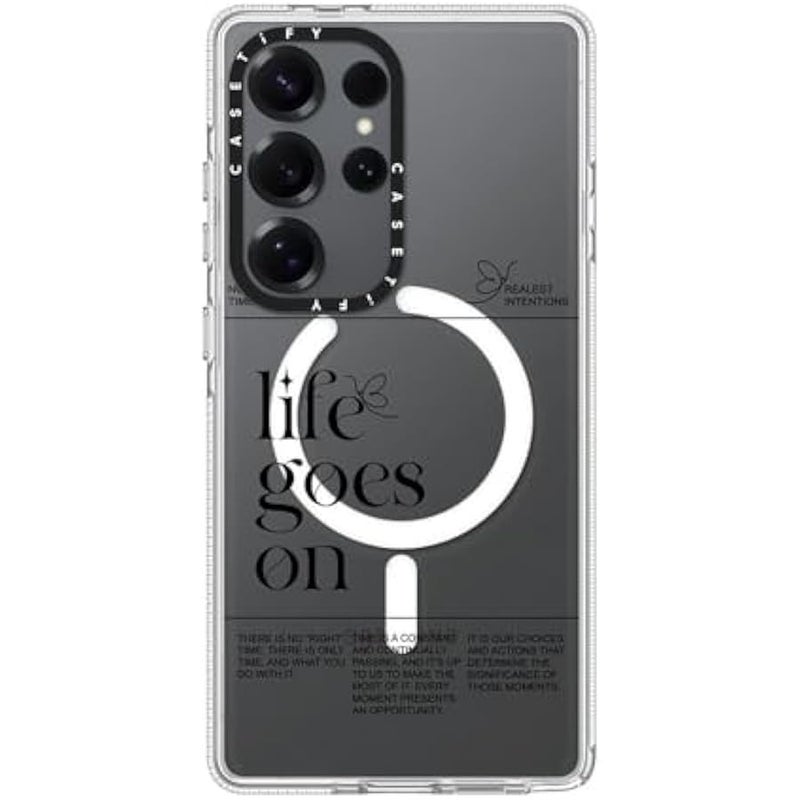 Casetify Magnetic Clear Galaxy S25 Ultra Case 【Compatible with Magsafe】 - Life Goes On - Image 3