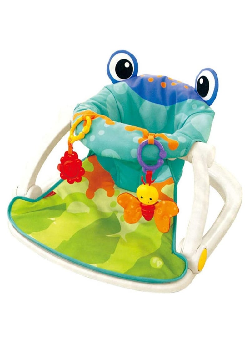BLOOMING TIME Sit-Me-Up Froggy Design Baby Foldable Floor Seat - Multicolour  - Image 2