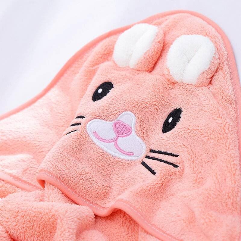 TERI BERI Baby Hooded Towel, Soft and Hypoallergenic Baby Bath Towels with Hood for Toddler Infant Newborn, Large and Absorbent Toddler Towels for Baby Boy Girl (31 x 31 inch) (Orange) - Image 3
