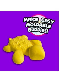 COMPOUND Kings Fluffy Butter Cloudz Compound Bucket For Girls & Boys | Sensory Toys | Non-Toxic & Non-Sticky | Stress Relieving Tactile | Yellow Banana Slime Gift  - Image 2