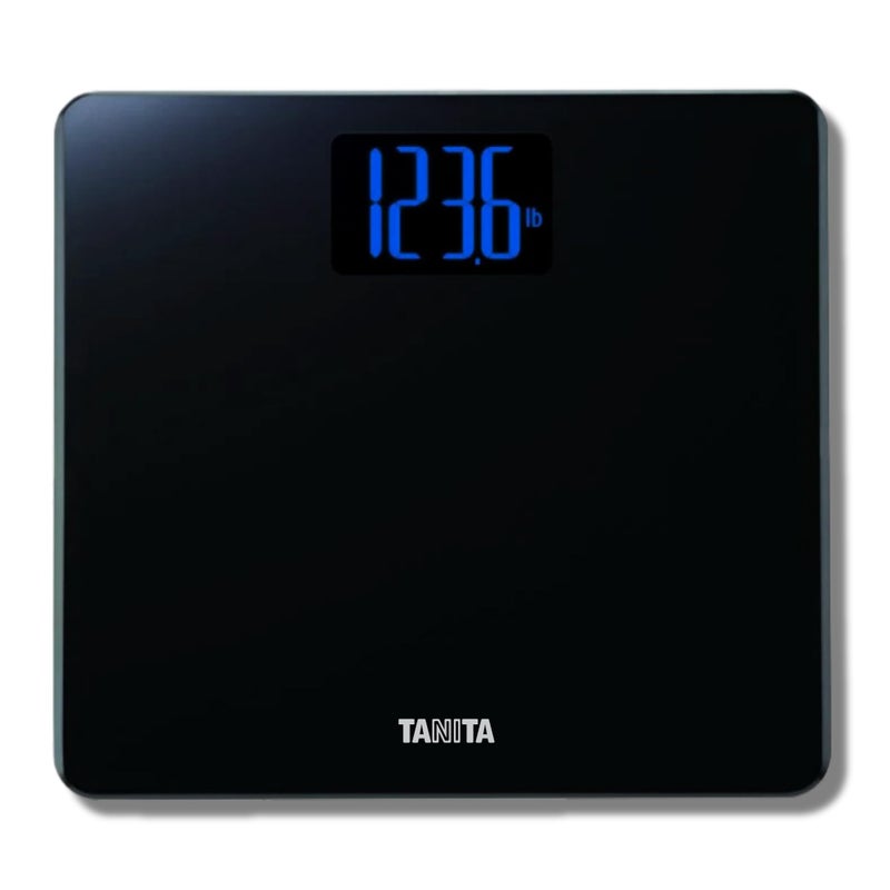 TANITA Tanita HD366 Digital Weight Scale 440 lbs Capacity Japan Technology Accurate Digital Weight Scale Step On Operation Stylish Design with Reverse Blue Lit LCD Display 8mm Thick Tempered Glass
