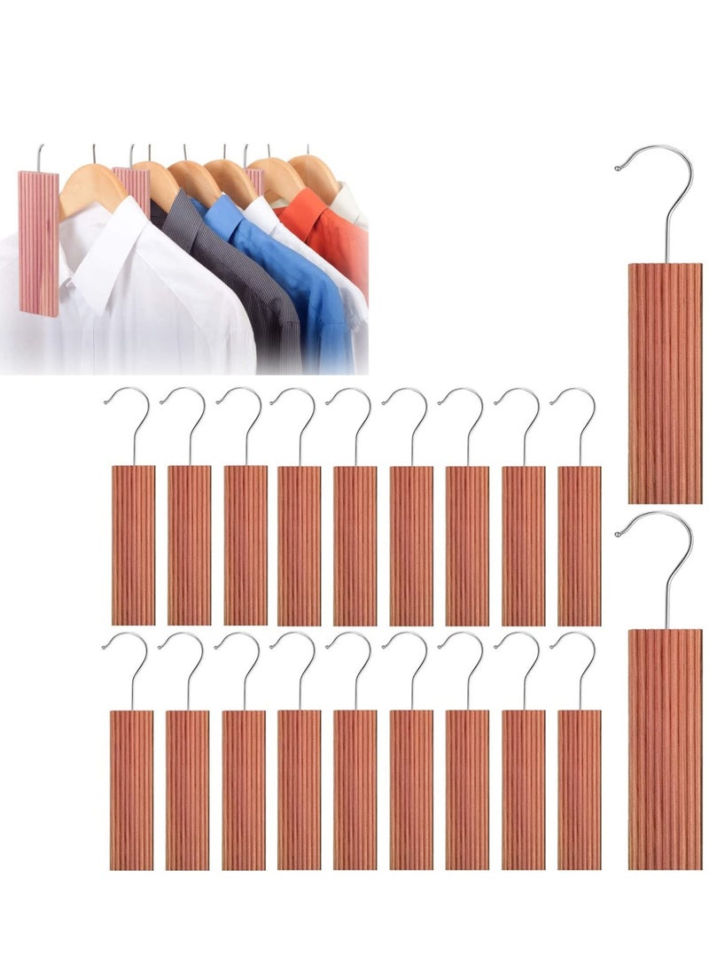 SYOSI - Cedar Blocks for Clothes Storage Moth Repellant Aromatic Hangers Planks Ceder Balls Accessories Closets and Drawers Freshener Protection 20 Pieces - Image 1