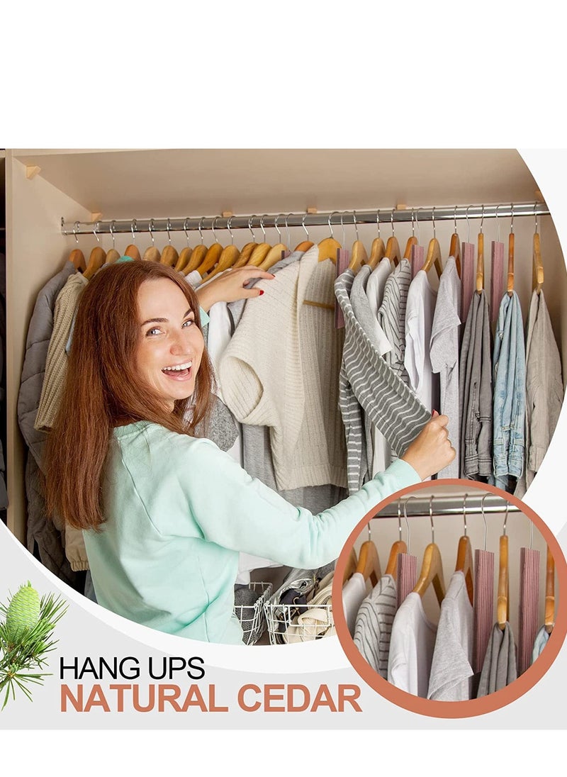 SYOSI - Cedar Blocks for Clothes Storage Moth Repellant Aromatic Hangers Planks Ceder Balls Accessories Closets and Drawers Freshener Protection 20 Pieces - Image 1