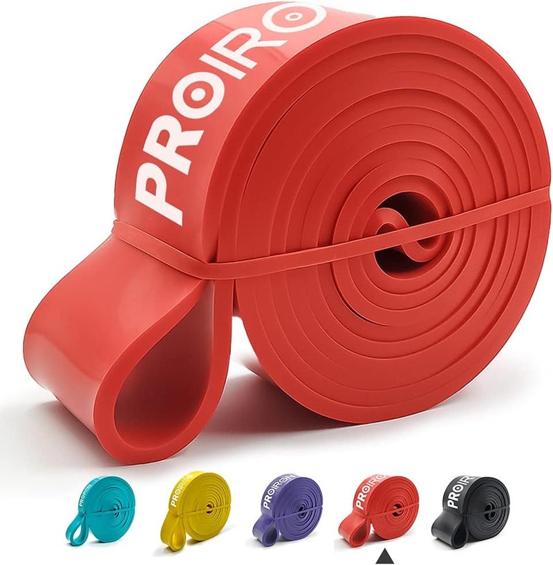 Cyber Pull Up Bands Heavy Duty Resistance Band Assisted Training Bands Ideal for Men and Women Crossfit,Assisted Pull-ups, Body Stretching,Powerlifting,Physical Therapy - Red Band 31-54 KG - Image 1