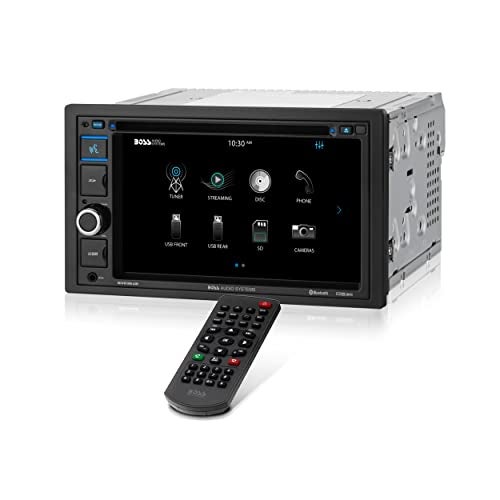 BOSS Audio Systems BV9364B Car Stereo DVD Player - Double Din, Bluetooth Audio/Hands-Free Calling, 6.2 Inch Touchscreen LCD Monitor, MP3 Player, CD, DVD, USB Port, SD, AUX Input, AM/FM Radio Receiver - Image 1