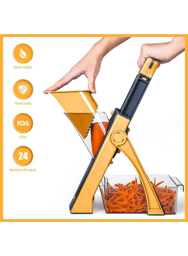 تيدي قطاعة المطبخ الإحترافية ،تصميم مبتكر يسهل تقطيع الشبس والبطاطس والخضروات باشكال واحجام مختلفة - Image 4