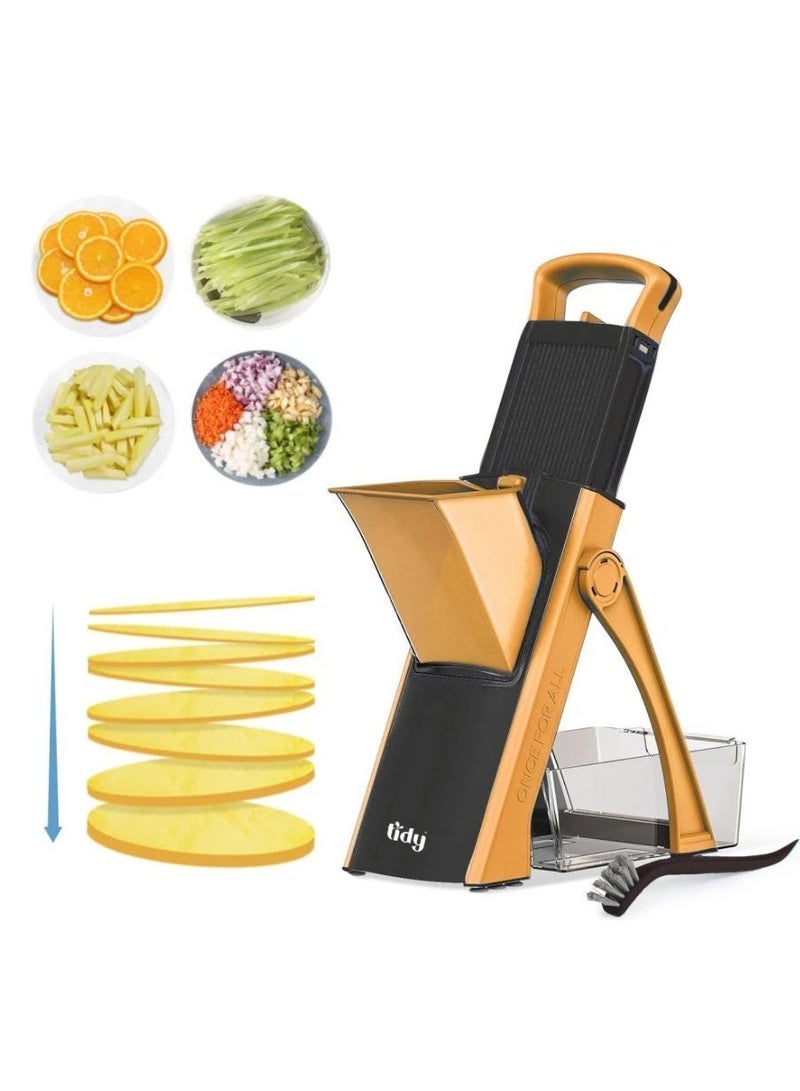 تيدي قطاعة المطبخ الإحترافية ،تصميم مبتكر يسهل تقطيع الشبس والبطاطس والخضروات باشكال واحجام مختلفة - Image 3